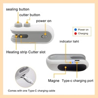 Scelleuse sous vide thermique nouvelle génération, mini scelleuse de sacs rechargeable par USB avec coupe-sac pour chips, snacks et sacs en plastique, garde les aliments frais