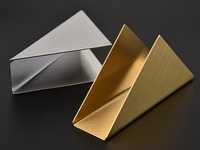 Porte-serviettes et mouchoirs moderne multifonctionnel en acier inoxydable Design métallique triangulaire pour la cuisine à domicile