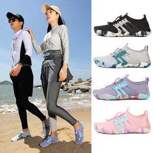 Zapatos de Agua con Parte Superior de Malla, Suela de Goma Antideslizante, Unisex, para Playa, Verano, Uso en Exteriores, Punta Cerrada, Entresuela de EVA - Product Image 5