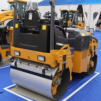 Compacteur à double tambour Agile Road Roller XMR303 pour l'entretien routier et les projets de compactage de surface