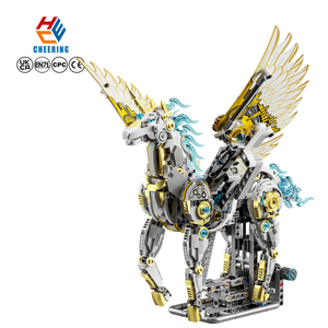 MJ 13106 Ensemble <span class=keywords><strong>de</strong></span> blocs <span class=keywords><strong>de</strong></span> construction mécaniques éducatifs en plastique <span class=keywords><strong>Licorne</strong></span> Jouet pour enfants Cadeau Vente en gros - Product Image 1