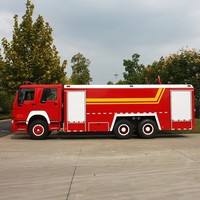 Camion Pompier Diesel HOWO 6x4 de 16 Mètres Cubes, Véhicule de Lutte Contre l'Incendie de Haute Qualité, Robuste, pour Secours, Prix Usine, En Promotion