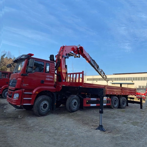 รถบรรทุกพื้นเรียบติดเครนพับได้ ยี่ห้อ SHACMAN ราคาดี รุ่น 4X2 6X4 8X4 พร้อมเครื่องยนต์ WEICHAI บรรทุกสินค้าได้ 2-220 ตัน พร้อมบริการที่ดีที่สุด - Product Image 2