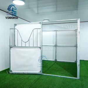 Box d'écurie mobile portable pour chevaux, écurie temporaire légère avec toit et cadre en acier résistant à la corrosion - Product Image 4