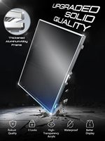 Boîte de présentation pour cartes de sport en aluminium et acrylique, antivol, robuste, grande capacité, anti-odeur