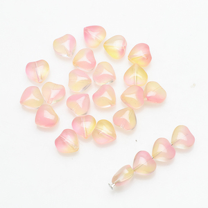 Zhubi <span class=keywords><strong>Magic</strong></span> Colors 8MM Amor Coração Gradiente Gradiente Contas De Cristal Claro para Fazer Jóias DIY Pulseira Encantos Artesanato - Product Image 4
