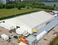 Tente de mariage en plein air pour 300 à 800 personnes, tente de réception de mariage, tente de fête avec mobilier et climatisation
