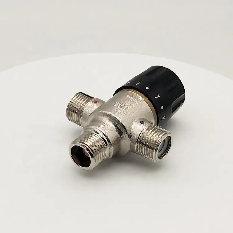 China manufacturer 1/2" DN15 Control valve 3 way thermostatic mixing valve shower thermostatic mixing valve