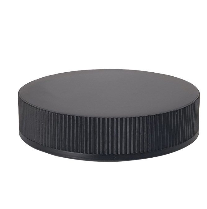 48/400 48mm Polypropylene Caps Fresh caps for glass or plastic containers Continuous thread with ribbed sides and foam liner