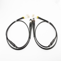 Câble de raccordement optique en fibre LC duplex 2/4F extérieur IP67/IP68, connecteur 4 cœurs QDC/RDC, prise et fiche, câble FTTA CPRI, type fibres optiques