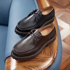 Mocassins Homme Rétro Japonais Inspirés du Kangourou, Basse Tige, Légers, Antidérapants, Respirants, Patchwork, Bout Pointu, Idéaux pour le Bureau et la Carrière - Product Image 1