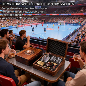 OEM/ODM para Recuerdos de Club y Regalos Corporativos, Kit de Degustación de <span class=keywords><strong>Whisky</strong></span> Premium con Temática de Balonmano, Cóctel <span class=keywords><strong>Ahumado</strong></span>, Bourbon - Product Image 5