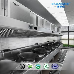 Hotte de cuisine commerciale POLYGEE série HME avec filtre UV pour l'élimination des fumées lourdes - Product Image 1