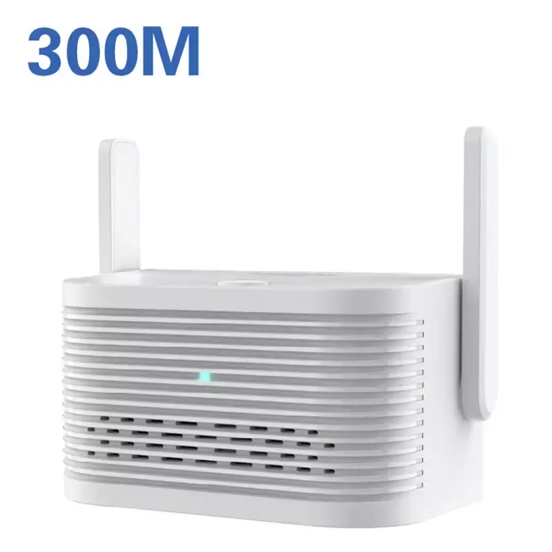 Dusun Self-developed Dual Band WiFi Antenna Signal Booster 300Mbps Indoor Play-plug Wifi Repeater