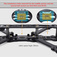 GEPRC Mark 4 5 pouces 225mm/ 6 pouces 260mm / 7 pouces 295mm 5mm Bras H Type Design FPV Racing Drone Frame Quadcopter Freestyle Frame