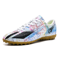 Chaussures de football professionnelles avec semelle en caoutchouc, chaussures de football à talon plat, crampons d'entraînement pour le football en plein air, salle de sport