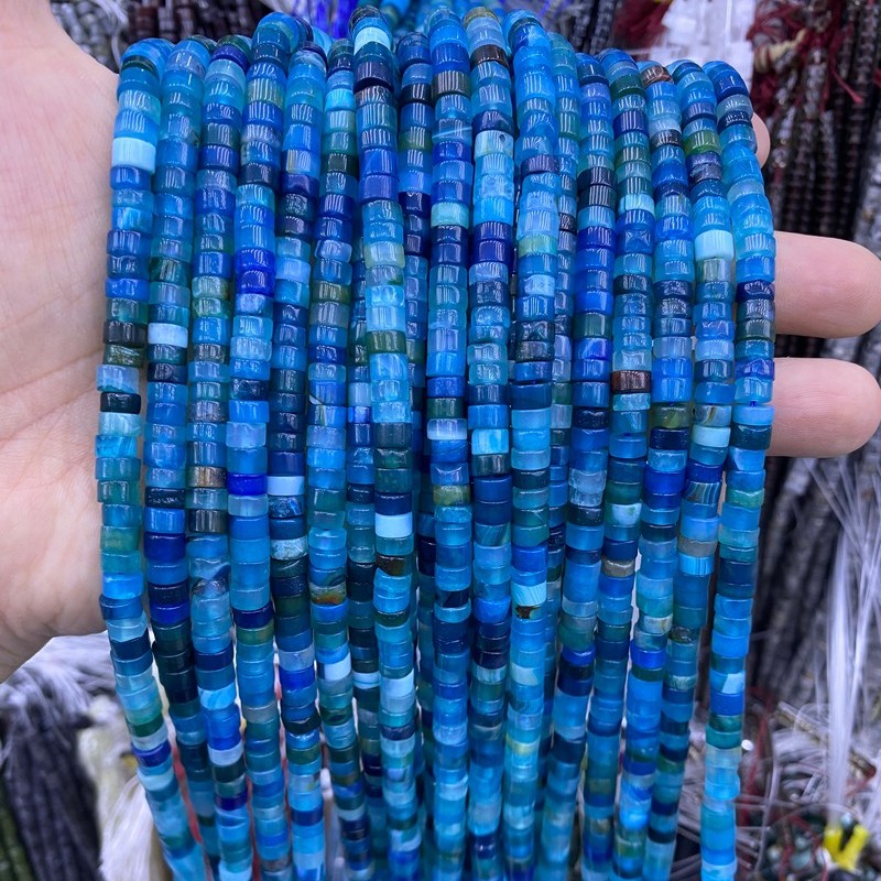 06 Blue Agate dyed