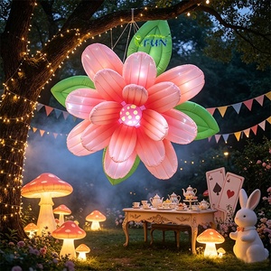 Pallone Gonfiabile Gigante a Forma di Fiore LED Cangiante di Colore '<span class=keywords><strong>Alice</strong></span> nel <span class=keywords><strong>Paese</strong></span> delle <span class=keywords><strong>Meraviglie</strong></span>' con Pompa Elettrica per Decorazioni Matrimoni/Palcoscenici/Eventi - Product Image 3