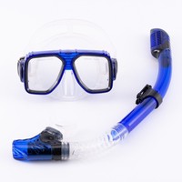 Masque de plongée d'assurance qualité avec masque de plongée en silicone souple de plongée avec tuba pour les activités sous-marines