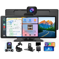 Autoradio intelligent sans fil portable avec écran tactile, caméra embarquée DSP, enregistrement en boucle, navigation GPS pour toutes les voitures