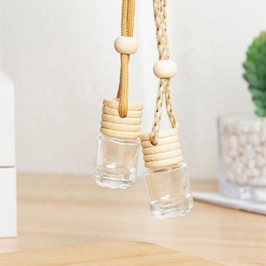 Hot Selling Aroma Diffuser <b>Mini</b> 8ml Empty Air Freshener Glass Car Hanging <b>Perfume</b> Bottle - Product Image 6