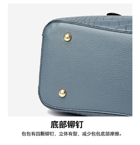 Bolso de Mano de PU con Textura Simple para Compras, Bolso Tote Diagonal de Gran Capacidad para Mujer, Nuevos Bolsos de Mujer - Product Image 6