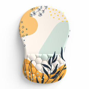 Tapis de souris ergonomique avec support de poignet massant, repose-poignet anti-douleur avec mousse à mémoire de forme et base antidérapante en PU - Product Image 5