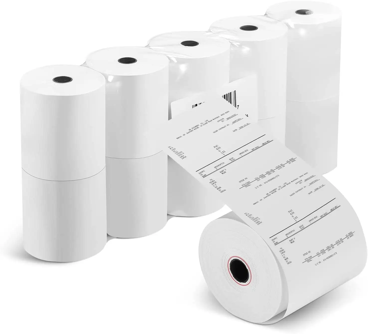 Sıcak satış BPA ücretsiz 80*70mm termal kağıt makbuz rulo 3.125x230 ft, POS/yazarkasa kağıt