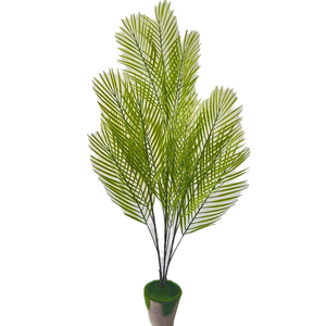 Giá bán buôn cảm ứng thực tế nhựa cây cảnh Lá Cọ cao cấp nhân tạo lớn cycad lá cây xanh nhân tạo rừng cây - Product Image 5