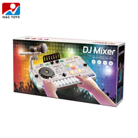 Table de mixage DJ Bluetooth avec touches simulées, microphone et fonction multifonctionnelle – Jouet tourne-disque DJ