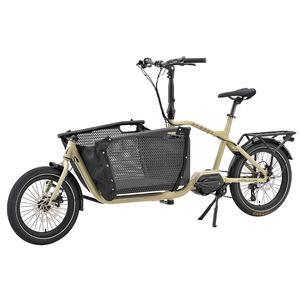 Entrepôt européen 8Fun Vélo cargo électrique à moteur central 20 pouces en alliage d'aluminium Vélo cargo électrique à deux roues avec passager - Product Image 6