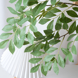 Flores Artificiales Decorativas Hechas a Mano, Hojas de <span class=keywords><strong>Olmo</strong></span> de Seda Dorada, Decoración Interior para Navidad, Día de la Madre, Regreso a Clases, Modernas y Duraderas - Product Image 3