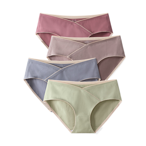 K20010 culottes de <span class=keywords><strong>grossesse</strong></span> taille basse pour femmes, sous-vêtements sans couture, culotte de <span class=keywords><strong>grossesse</strong></span> en coton - Product Image 1