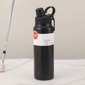 Bouteille isotherme portable d'extérieur 750 ml 950 ml en acier inoxydable avec couvercle à poignée - Product Image 3
