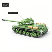 II. Dünya Savaşı Sovyet Ağır Tankı Modeli 1:28 Ölçekli Askeri Yapım Blokları Seti Ordu Askerleriyle Birlikte Eğitici Yapım Oyuncağı