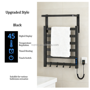 Rail chauffe-serviettes de salle de bain, échelle murale électrique chauffe-serviettes radiateur chauffe-serviettes support électrique - Product Image 5