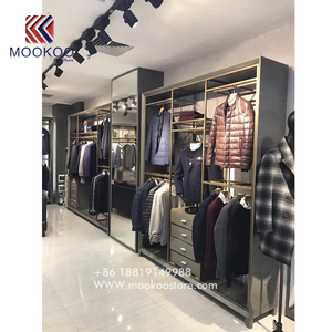 Espositore in Acciaio Inox Alto e Basso per Abbigliamento <span class=keywords><strong>ZARA</strong></span>, Arredamento per Negozi <span class=keywords><strong>di</strong></span> Abbigliamento - Product Image 3