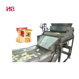 Preço de fábrica Full-automatic Arroz Cracker Linha de processamento Snow Rice Cracker Tasty Rice Cake Making Machinery
