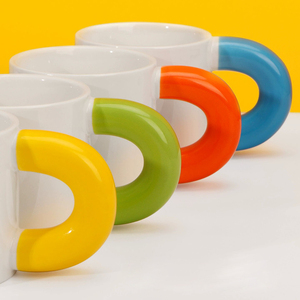 Taza Plana de Cerámica Topjlh, 330 ml, para Sublimación, Personalizable, para Hogar, Cafetería, Oficina, Venta al Por Mayor - Product Image 4