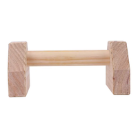 Vente en gros Supports Paralettes en bois personnalisés pour musculation Fitness Poignées Barre Push Up