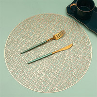 Napperon de table rond et creux en PVC résistant à la chaleur pour décoration de table de banquet d'hôtel et de fête de mariage