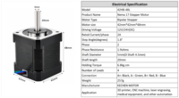 Moteur pas à pas hybride NEMA 17 en boucle fermée 2A 257g 1,8 degrés avec encodeur et driver intégrés haute précision 42mm pour impression 3D