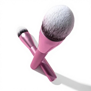 <span class=keywords><strong>Pinceau</strong></span> de maquillage rose clair à manche en aluminium, <span class=keywords><strong>pinceau</strong></span> pour <span class=keywords><strong>blush</strong></span> liquide ou crème, <span class=keywords><strong>pinceau</strong></span> pour fond de teint - Product Image 6
