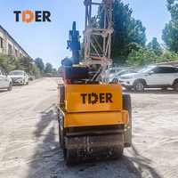 Moteur diesel TDER Compacteur de 550kg Rouleau de route Machines de construction Rouleau d'asphalte vibrant Prix