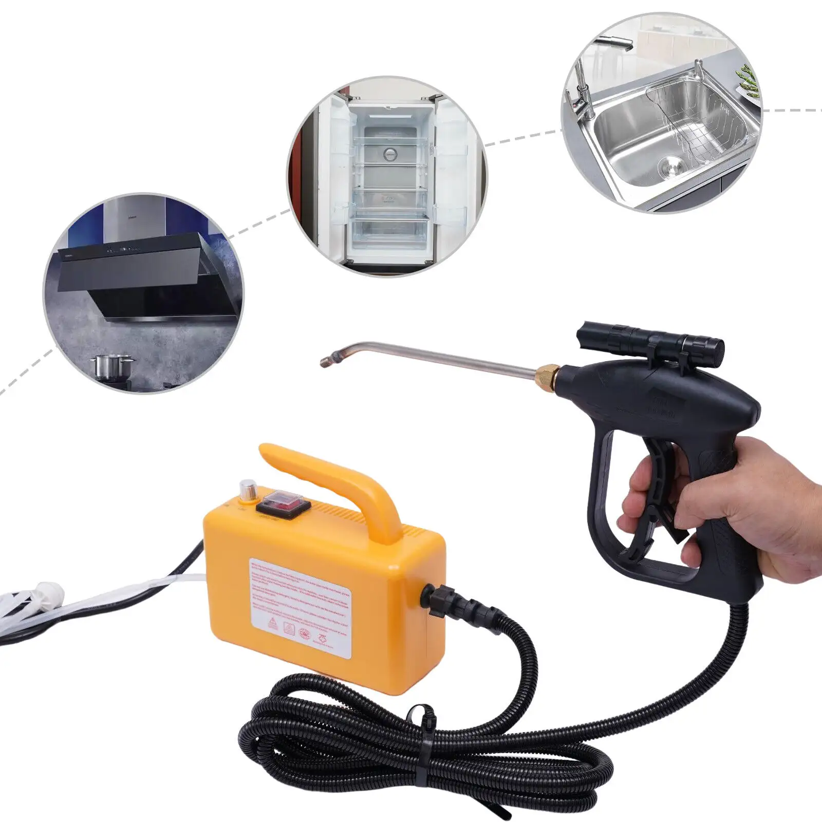 Home appliance 2600W powerful 5 Bar high pressure cleaning machine multi-function steam cleaner