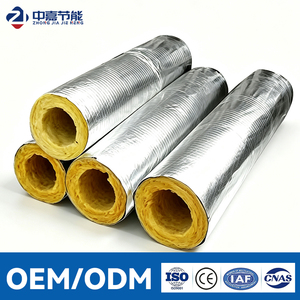 Rollo de lana de vidrio con lámina de aluminio de 50 mm, aislamiento acústico y térmico para techos de edificios y fábricas - Product Image 1