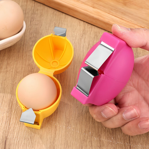 Ouvre-coquille d'œuf, coupe rapidement les œufs durs, éplucheur d'œufs, brise-coquille d'œuf en acier inoxydable, gadget de cuisine - Product Image 4