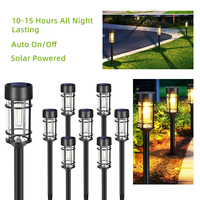 Luces Solares para Caminos Exteriores, Luces Solares para Jardín Mejoradas, Resistentes al Agua, 15 Horas de Iluminación para Patio, Camino de Entrada