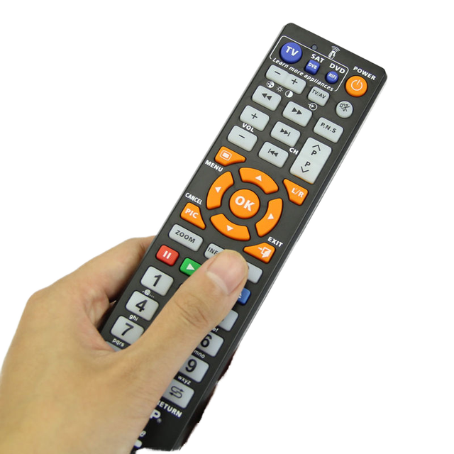 Universal Smart L336 Remote Control Automatic Learning Function for TV CBL DVD & SAT with Metal & Plastic Material