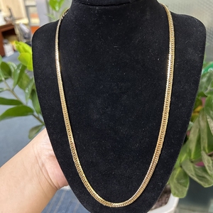 Noble collar de oro de 18 quilates joyería 4,8 MM 22 pulgadas <span class=keywords><strong>Xiping</strong></span> cadena pulseras estilo HipHop para hombres encanto mujeres señora niño boda fiesta - Product Image 3